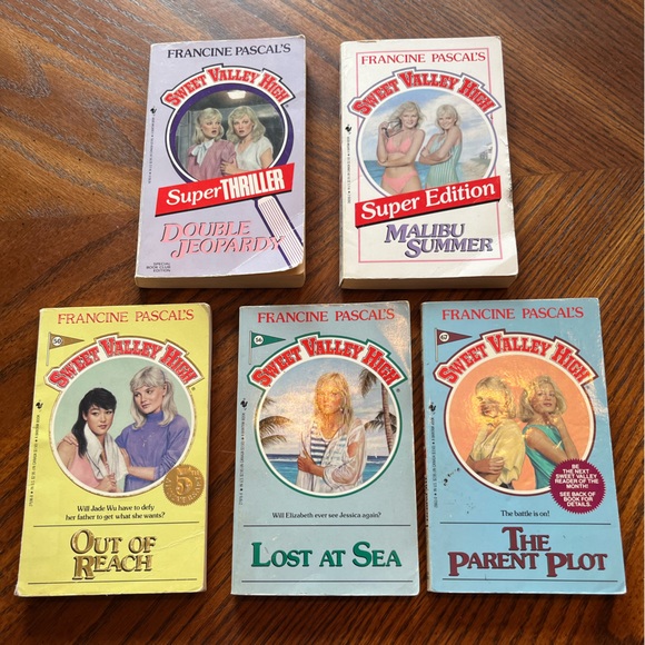 Vintage 1980s Sweet Valley High paperback novel teen books | set of 5 - Picture 1 of 14